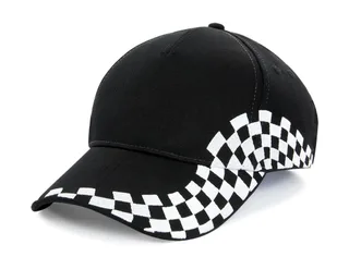 Beechfield Grand Prix pet in Black, voorkant