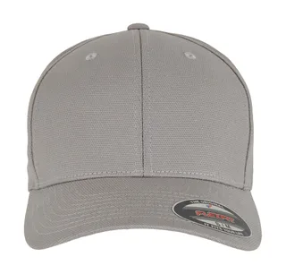 The Classics Yupoong YP Signature Cotton Canvas Spa in Heather Grey, voorkant