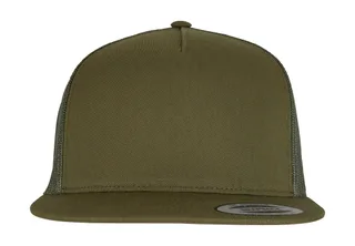 The Classics Yupoong Classic Trucker in Moos Green, voorkant