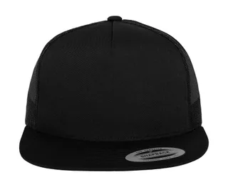 The Classics Yupoong Classic Trucker in Black, voorkant