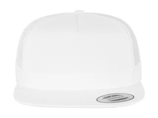 The Classics Yupoong Classic Trucker in White, voorkant