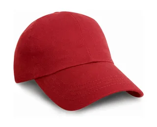Result Headwear Heavy cotton drill cap in Red, voorkant