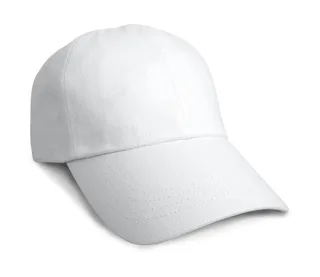 Result Headwear Heavy cotton drill cap in White, voorkant