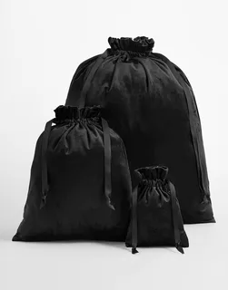 Bagbase Velvet gift bag in Black Onyx, voorkant