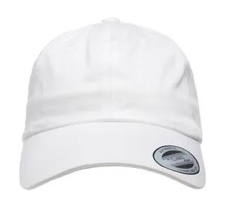 The Classics Yupoong Low Profile Cotton Twill in White, voorkant