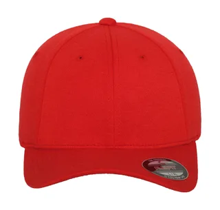 Flexfit 6-panel jersey cap in Red, voorkant