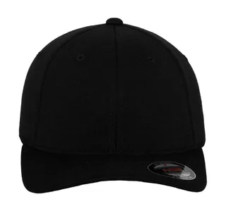 Flexfit 6-panel jersey cap in Black, voorkant