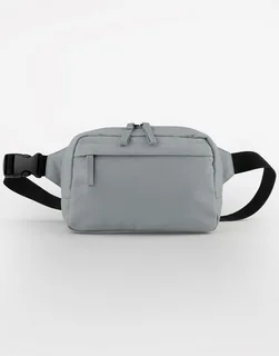 Bagbase Premium recycled cross body bag in Pure Grey, voorkant
