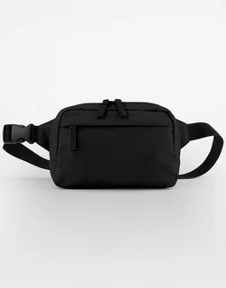 Bagbase Premium recycled cross body bag in Black, voorkant
