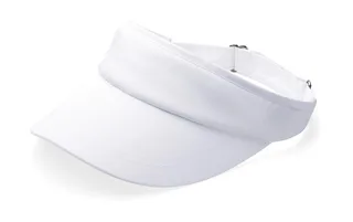 Beechfield Sports visor in White, voorkant