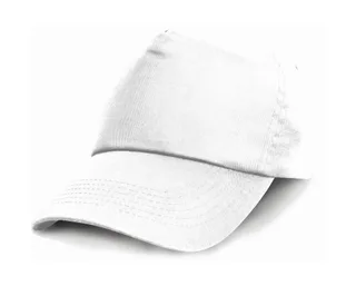 Result Headwear Cotton cap in White, voorkant