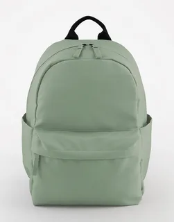 Bagbase Premium recycled mini backpack in Dusty Green, voorkant