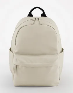 Bagbase Premium recycled mini backpack in Natural Stone, voorkant