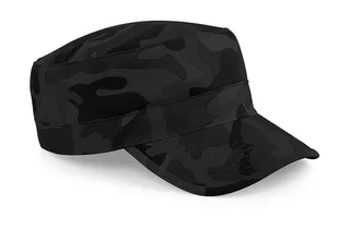 Beechfield Camouflage army cap in Midnight Camo, voorkant