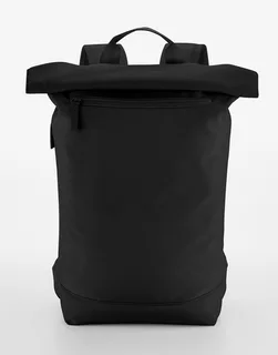 Bagbase Simplicity roll-top rugzak Lite in Black, voorkant