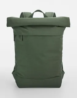 Bagbase Simplicity roll-top rugzak in Pine Green, voorkant