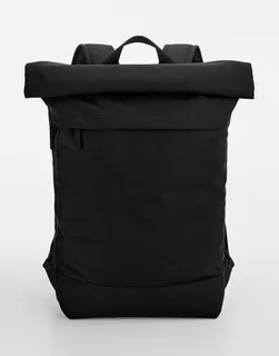 Bagbase Simplicity roll-top rugzak in Black, voorkant