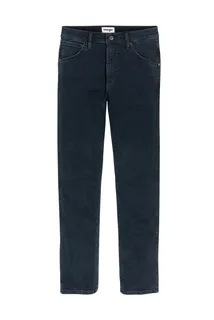 Wrangler Straight jeans Greensboro in Iron Blue, voorkant