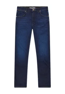 Wrangler Straight jeans Greensboro in Rustic Navy, voorkant