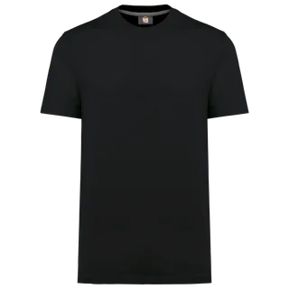 WK. Designed To Work Unisex eco-friendly short sleeve t-shirt in Black, voorkant