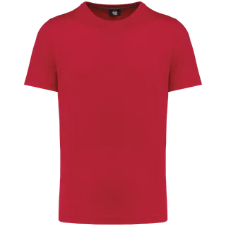 WK. Designed To Work Ecologisch heren T-shirt ronde hals in Red, voorkant
