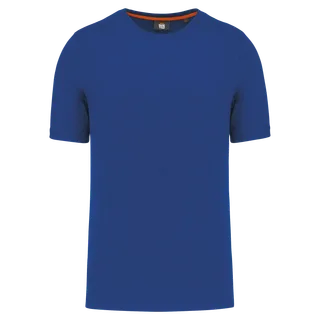 WK. Designed To Work Ecologisch heren T-shirt ronde hals in Royal Blue, voorkant