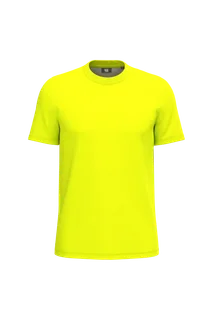 WK. Designed To Work Ecologisch uniseks T-shirt katoen/polyester in Fluorescent Yellow, voorkant