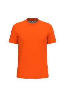WK. Designed To Work Ecologisch uniseks T-shirt katoen/polyester in Fluorescent Orange, voorkant