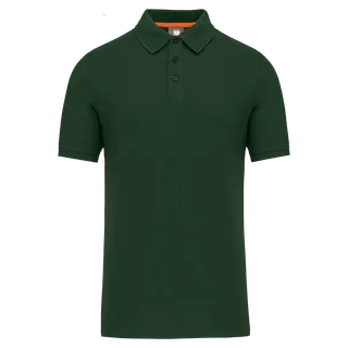 WK. Designed To Work Ecologische polo in Forest Green, voorkant