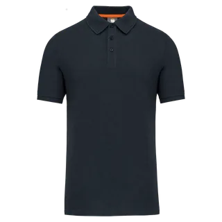 WK. Designed To Work Ecologische polo in Navy, voorkant