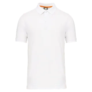 WK. Designed To Work Ecologische polo in White, voorkant