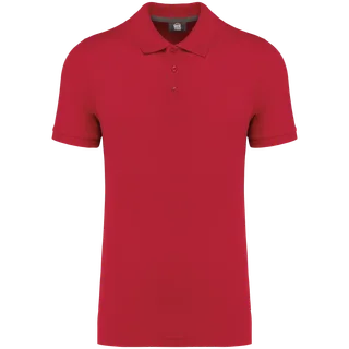 WK. Designed To Work Ecologische polo in Red, voorkant