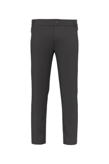WK. Designed To Work Broek zonder zakken uniseks in Dark Grey, voorkant