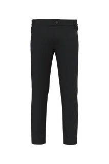 WK. Designed To Work Broek zonder zakken uniseks in Black, voorkant
