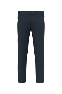 WK. Designed To Work Broek zonder zakken uniseks in Navy, voorkant