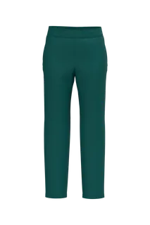 WK. Designed To Work Damesbroek van polykatoen in Emerald Green, voorkant