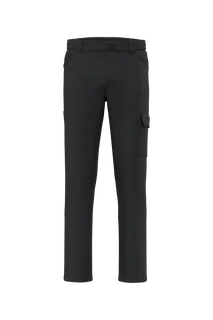 WK. Designed To Work Unisex cotton stretch trousers in Black, voorkant