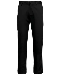 WK. Designed To Work Men's Day To Day trousers in Black, voorkant