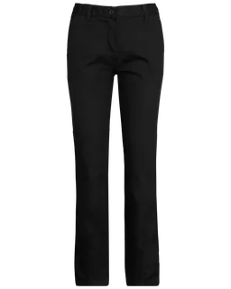 WK. Designed To Work Ladies' Day To Day trousers in Black, voorkant