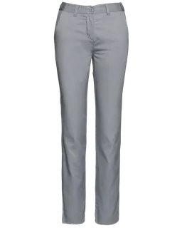 WK. Designed To Work Ladies' Day To Day trousers in Silver, voorkant
