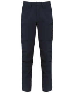 WK. Designed To Work Gerecyclede stretchbroek voor heren in Navy, voorkant
