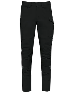 WK. Designed To Work Recycled multi pocket stretch trousers in Black, voorkant