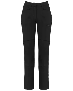 WK. Designed To Work Gerecyclede stretchbroek voor dames in Black, voorkant