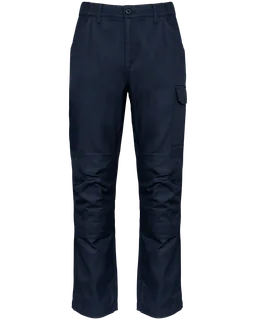 WK. Designed To Work Men’s multi-pocket work trousers in Navy, voorkant