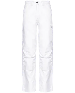 WK. Designed To Work Dames werkbroek met meerdere zakken in White, voorkant