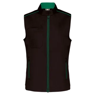 WK. Designed To Work Damesgilet Day To Day in Black / Kelly Green, voorkant