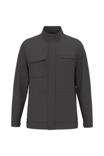 WK. Designed To Work Werkjack zonder metaal uniseks in Dark Grey, voorkant