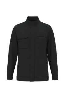 WK. Designed To Work Werkjack zonder metaal uniseks in Black, voorkant