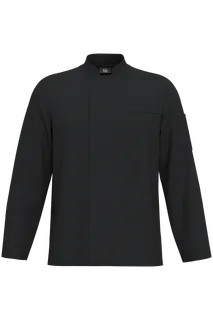 WK. Designed To Work Ecologisch koksjasje met lange mouwen uniseks in Black, voorkant