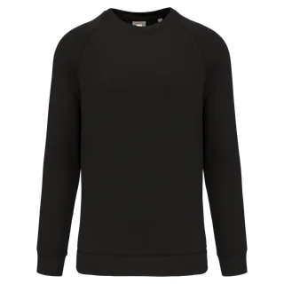 WK. Designed To Work Sweater ronde hals in Black, voorkant